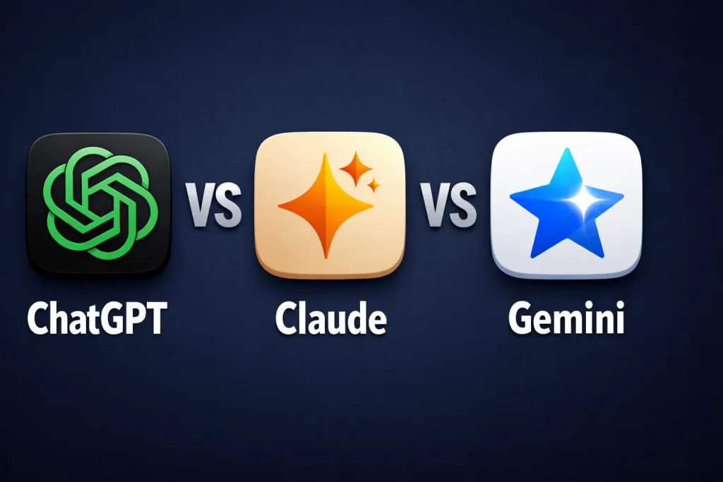 Claude vs ChatGPT vs Gemini 2026